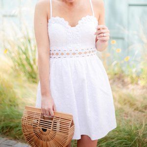 Lilly Pulitzer Rika White Eyelet Embroidered Dress
